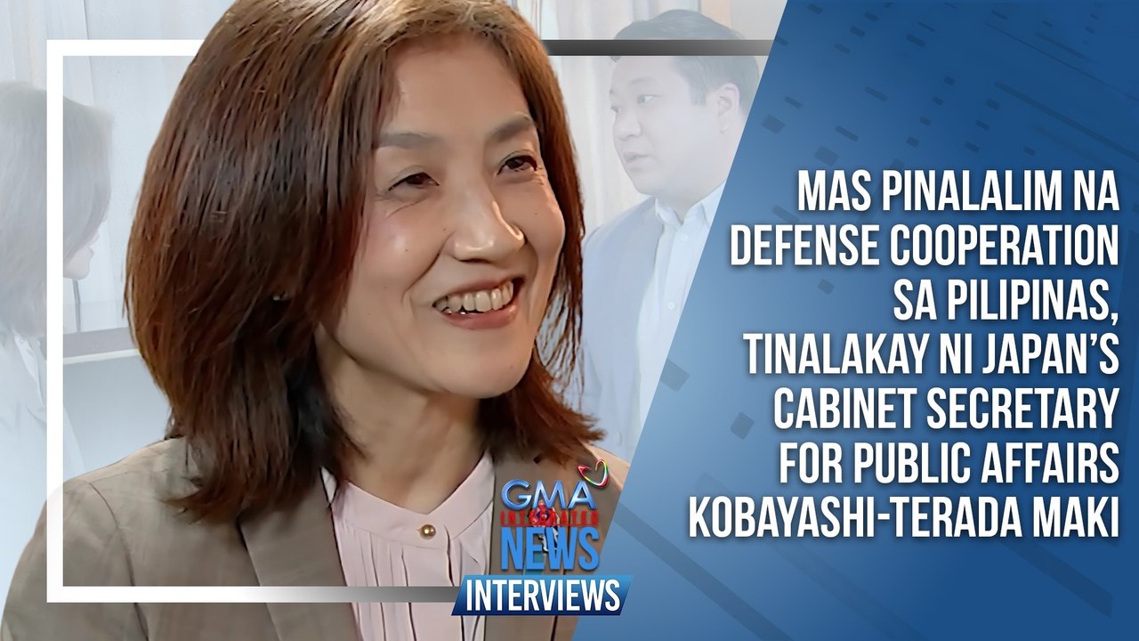 Mas pinalalim na defense cooperation sa Pilipinas, tinalakay ni Japan’s Cabinet Secretary for Public Affairs Kobayashi-Terada Maki | GMA Integrated News Interviews