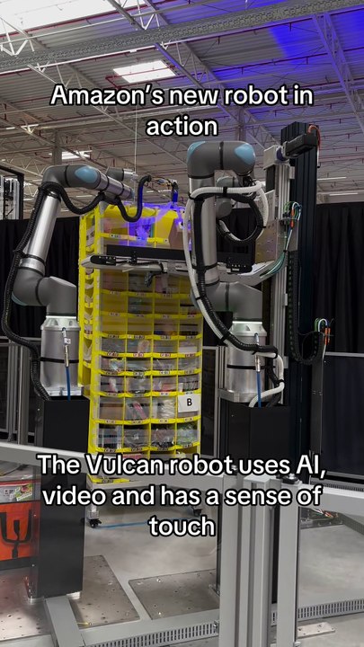 Amazon's new AI robots with sense of touch 'could eventually do household chores'