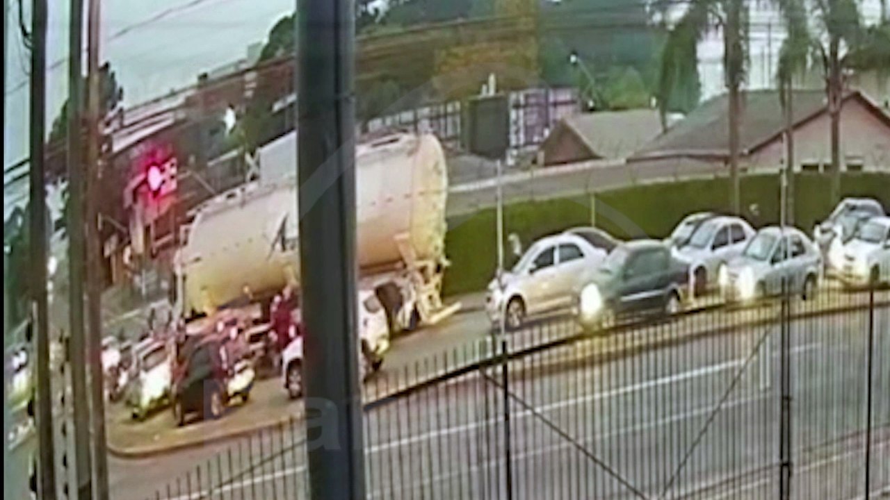 Novas imagens mostram acidente com trem em Pinhais