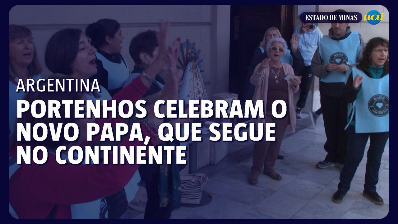 Portenhos celebram o novo Papa, que segue no continente