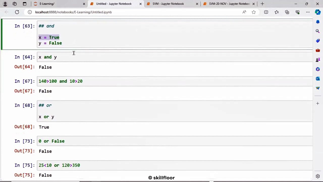 Python - Logical operators | Python For Beginners | Python Courses in Tamil | Skillfloor