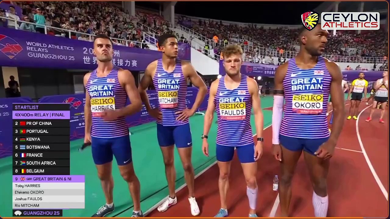 4x400m Mens Relay Finals - World Relay 2025 - China