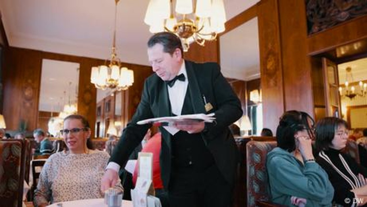 Inside one of Vienna's oldest coffeehouses, Cafe Landtmann