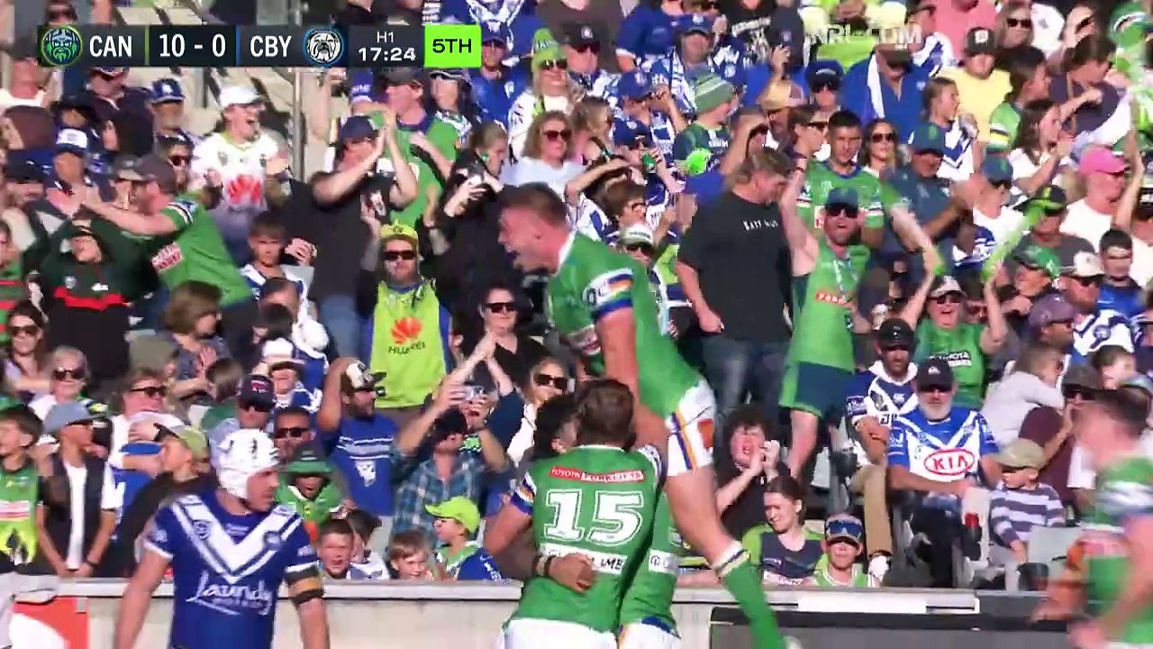 NRL Match Highlights 2025 | Raiders v Bulldogs | Round 10