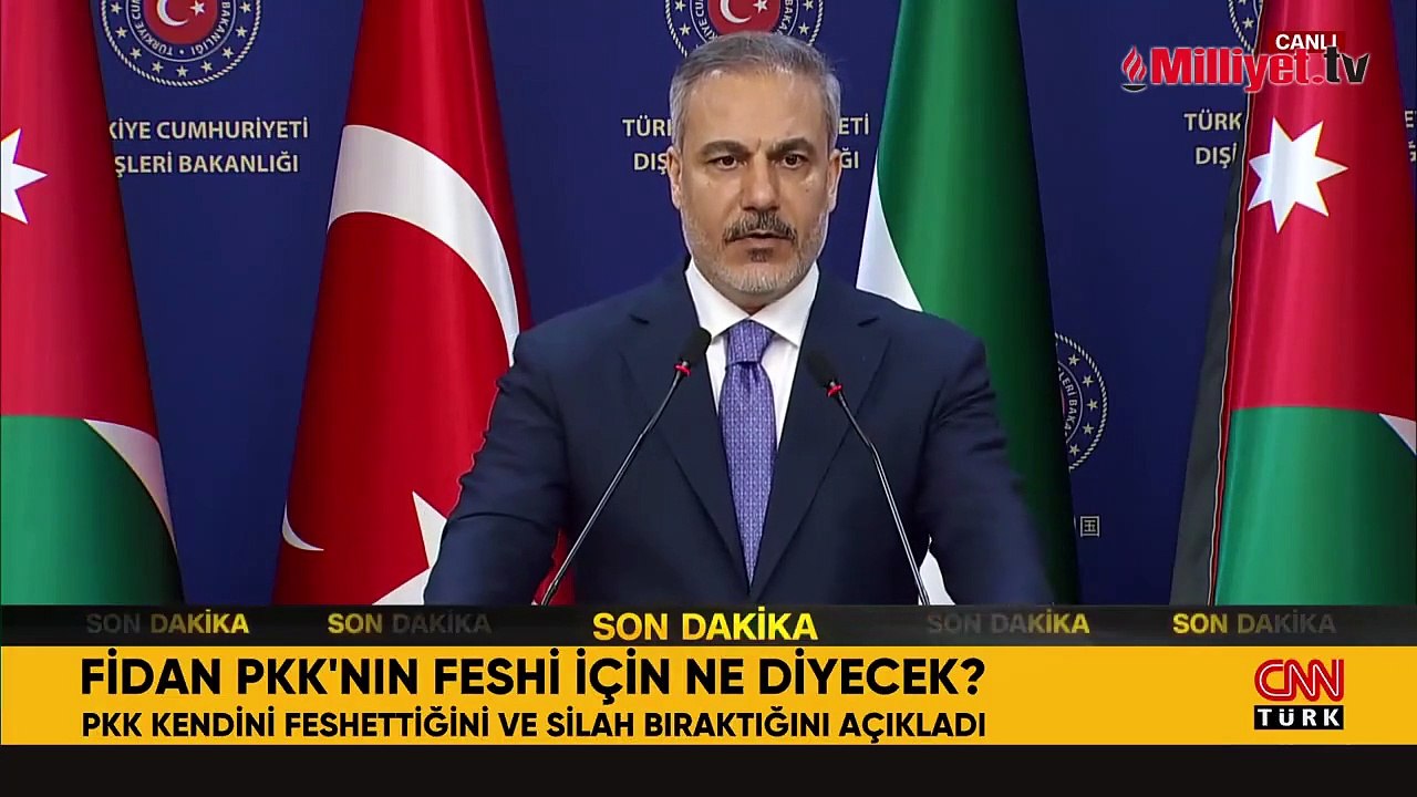 Dışişleri Bakanı Hakan Fidan'dan PKK'nın fesih kararıyla ilgili son dakika açıklaması