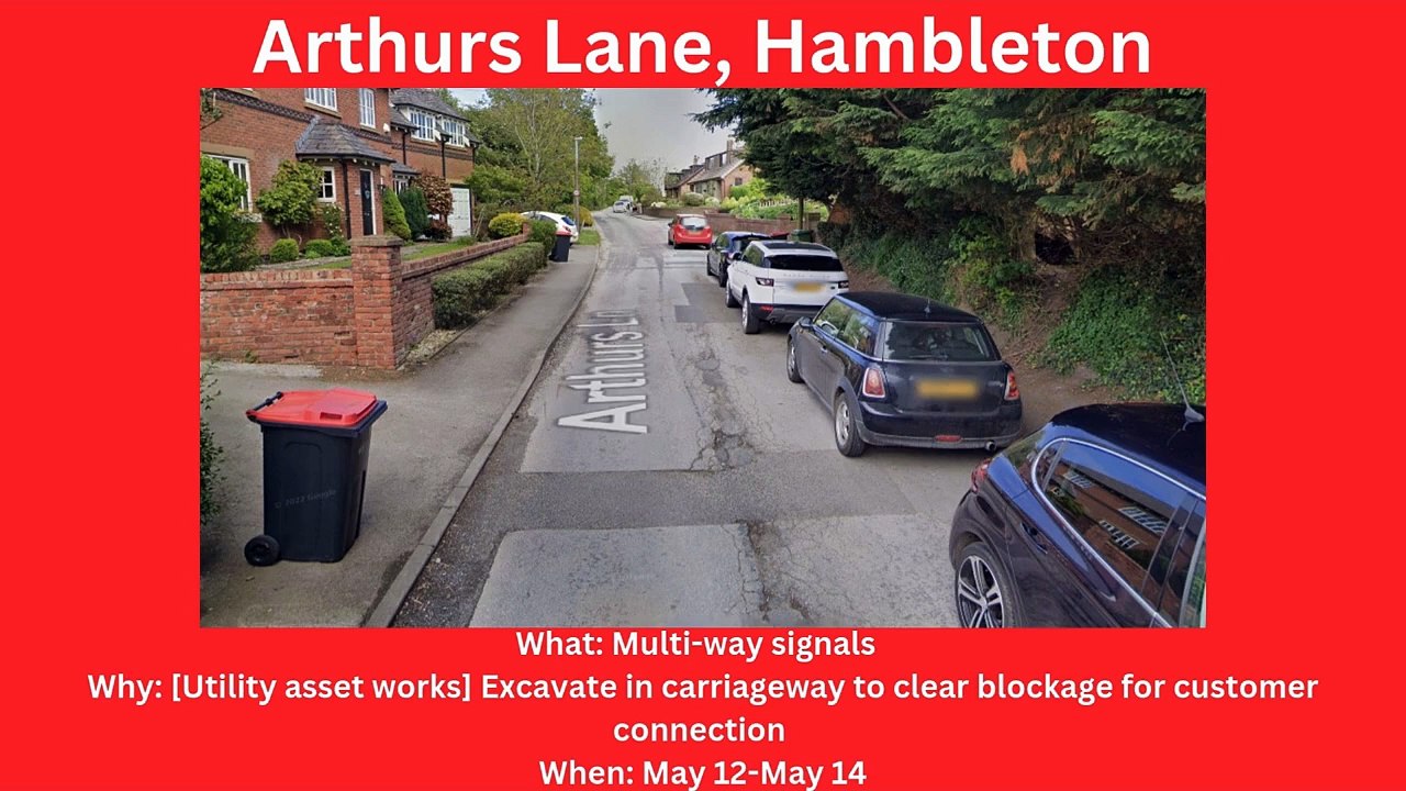 Wyre roadworks this week