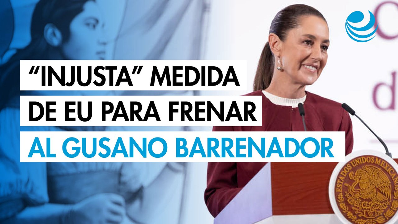 Claudia Sheinbaum califica como “injusta” medida de EU para frenar gusano barrenador
