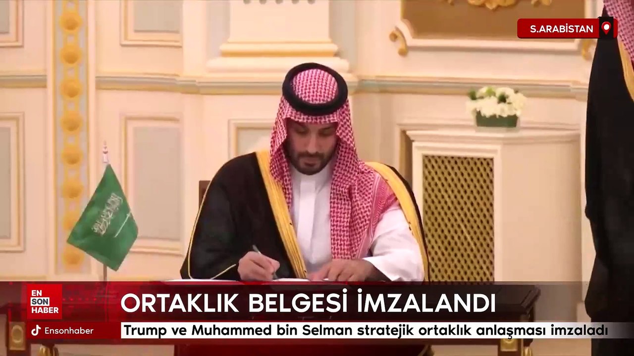 Trump ve Muhammed bin Selman stratejik ortaklık anlaşması imzaladı