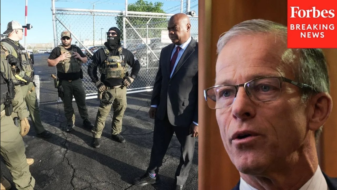John Thune Addresses DHS Threats To Arrest, Sanction Democrats After Visit To Newark ICE Facility
