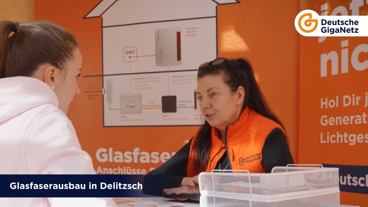 Deutsche GigaNetz - Glasfaserausbau in Delitzsch