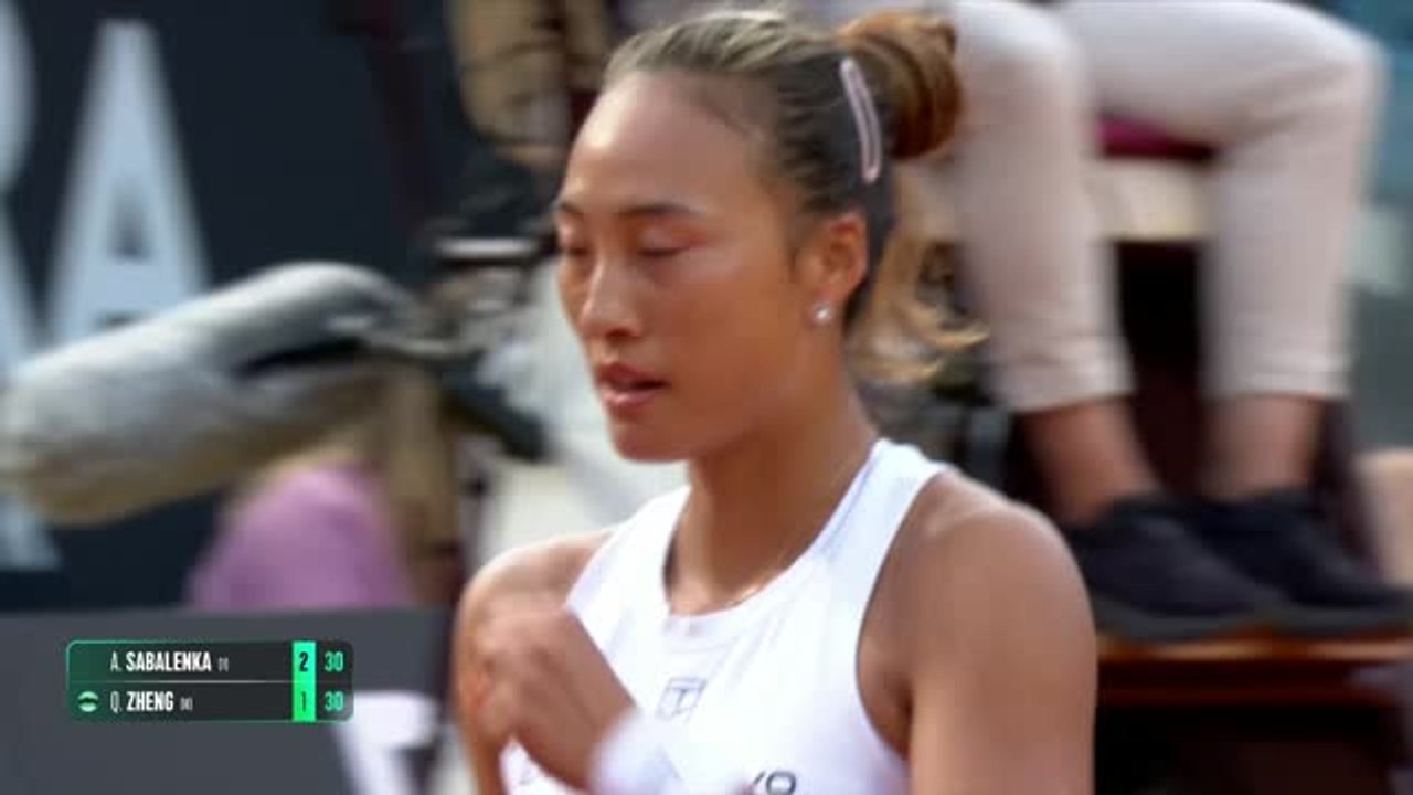 Rome - Zheng fait chuter Sabalenka