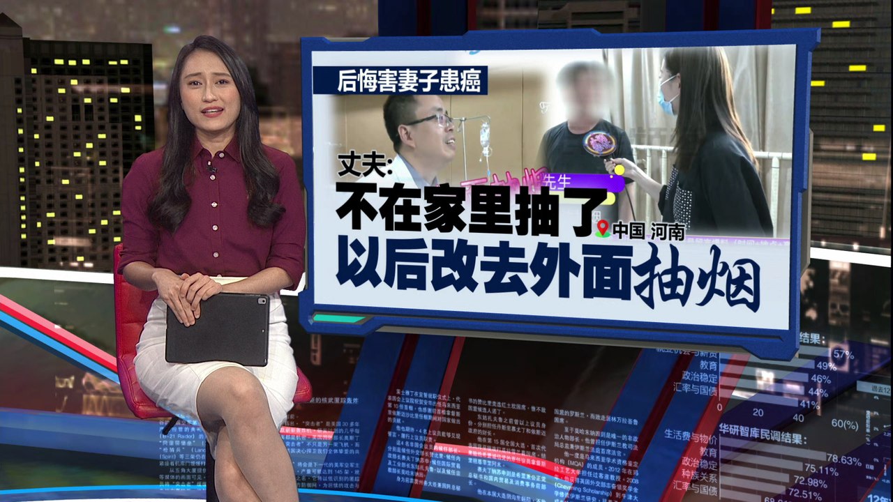 中国男子抽烟43年   害妻子得肺癌晚期！