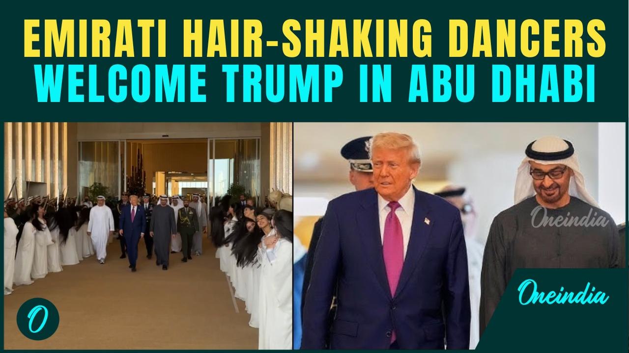 Trump’s Abu Dhabi Visit Kicks Off with Emirati Hair-Flipping Dance Welcome | Trump’s Abu Dhabi Entry