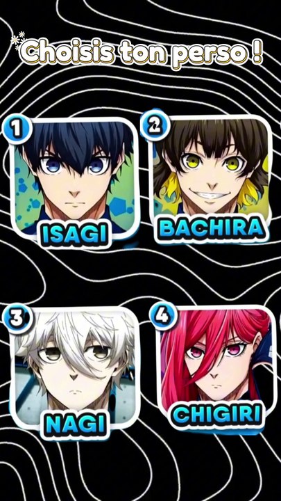 Choisi ton personnage Blue lock #3 111