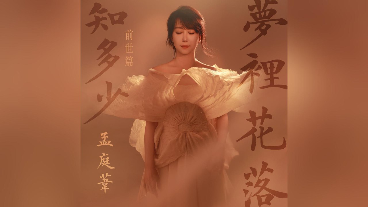 孟庭葦-夢裡花落知多少（前世篇）『我總是站在原地相信還會再相遇也曾獨自眺望大海等風將思念揚起』#孟庭葦 #夢裡花落知多少（前世篇）【動態歌詞/Lyrics Video】