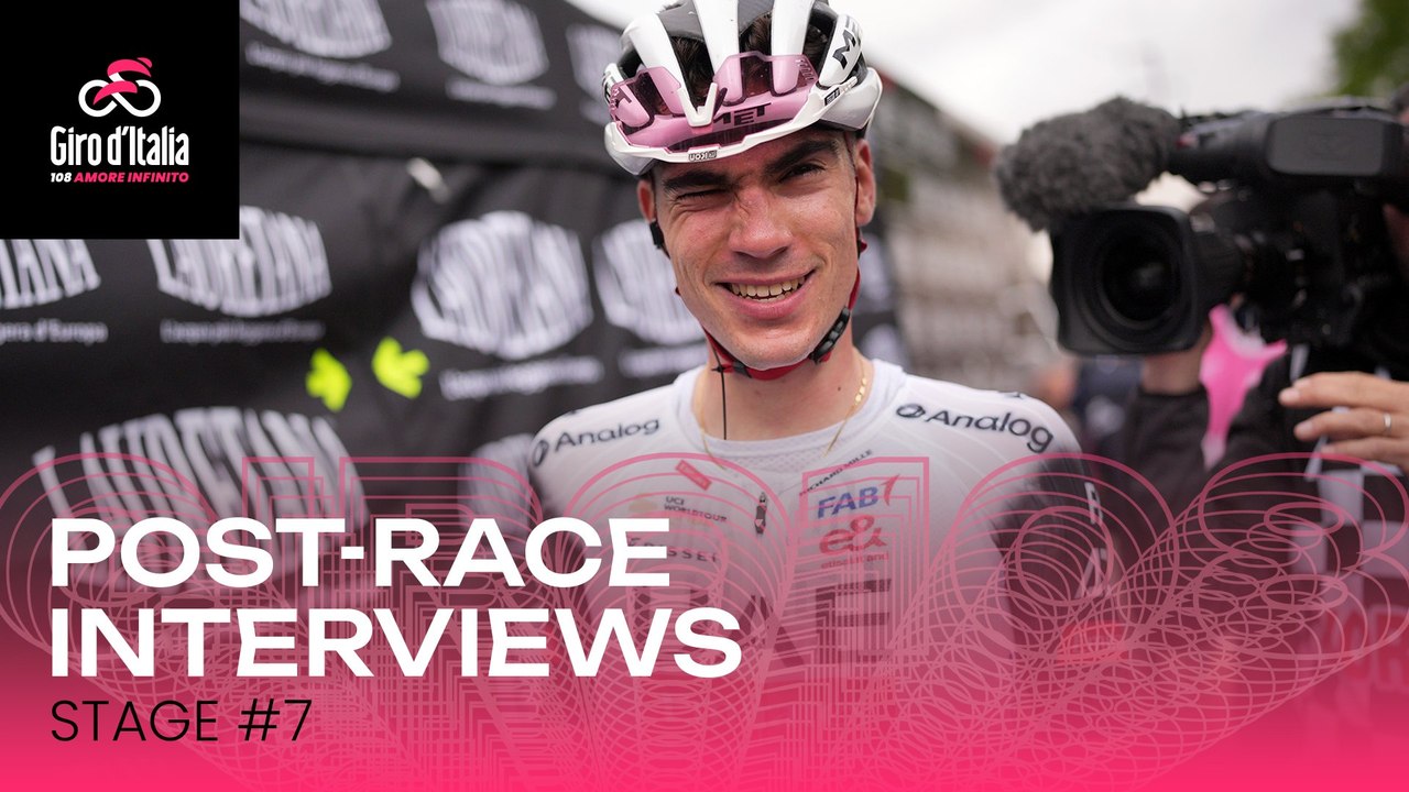 Giro d'Italia 2025 | Stage 7: Post-race interviews