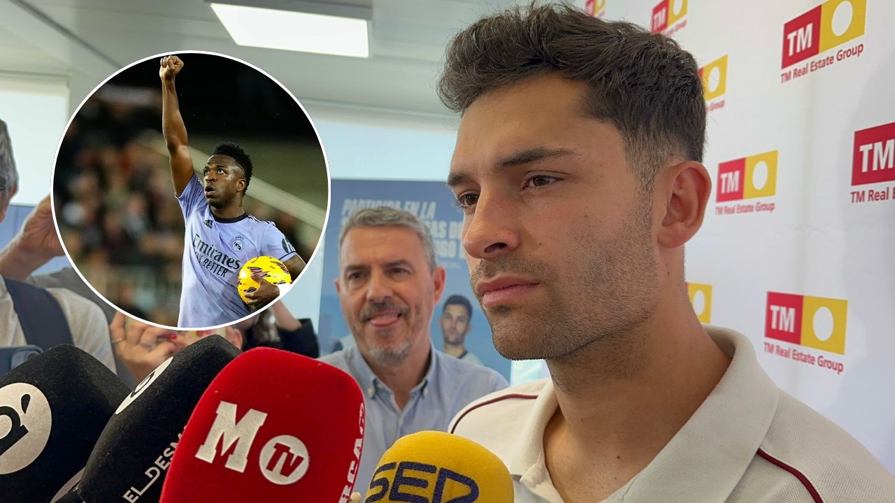 Hugo Duro, jugador del Valencia, opina sobre el documental de Vinicius