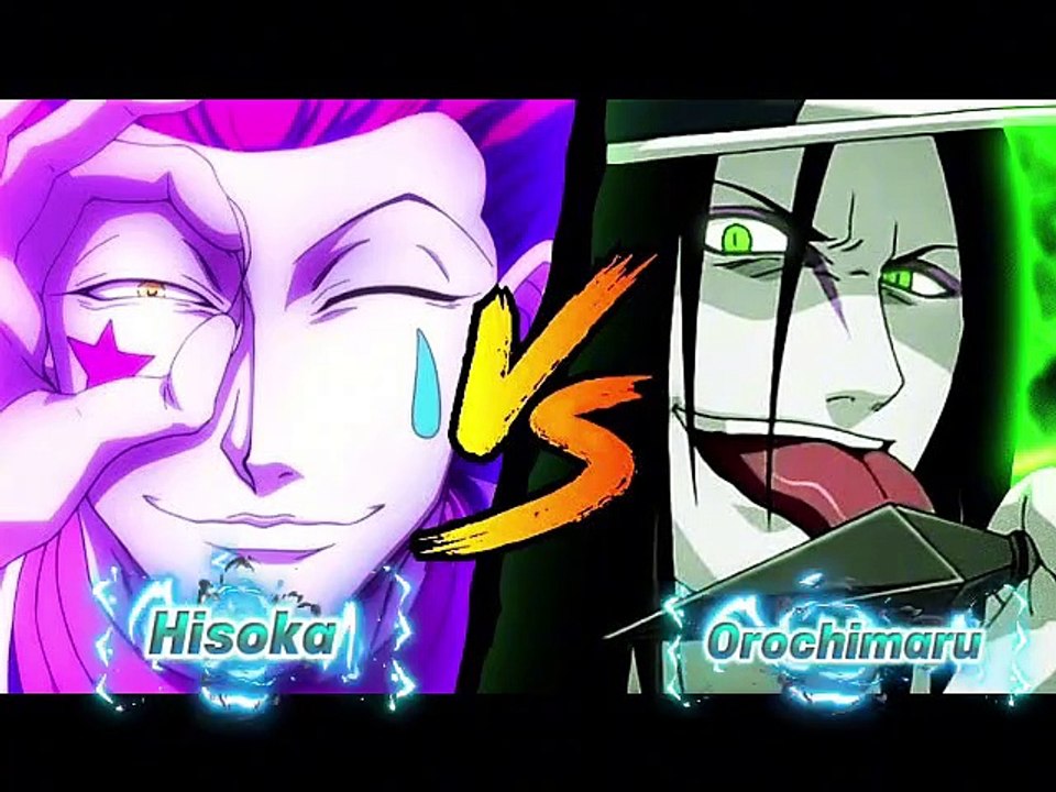 Hisoka vs Orochimaru #naruto #hunterxhunter