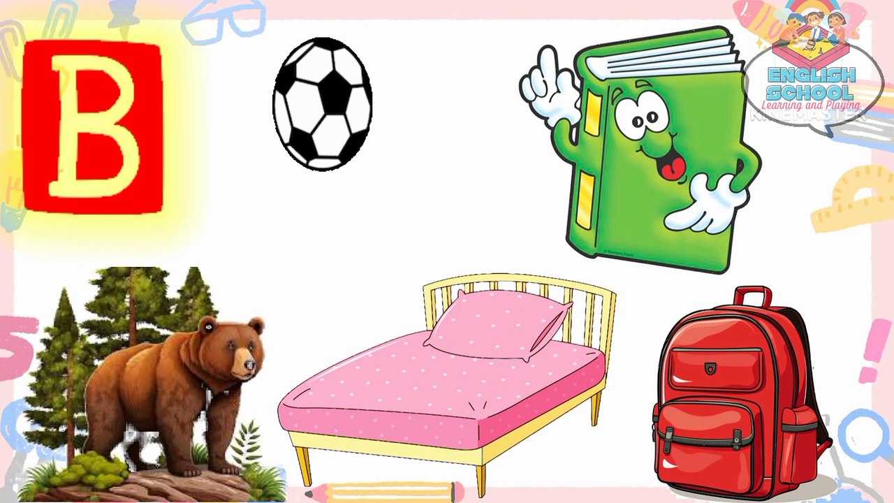 Learning English sounds , sound of letter B in simple way with its words ,تعلم اللغة الانجليزية بسهولة .. اصوات الحروف باللغة الإنجليزية