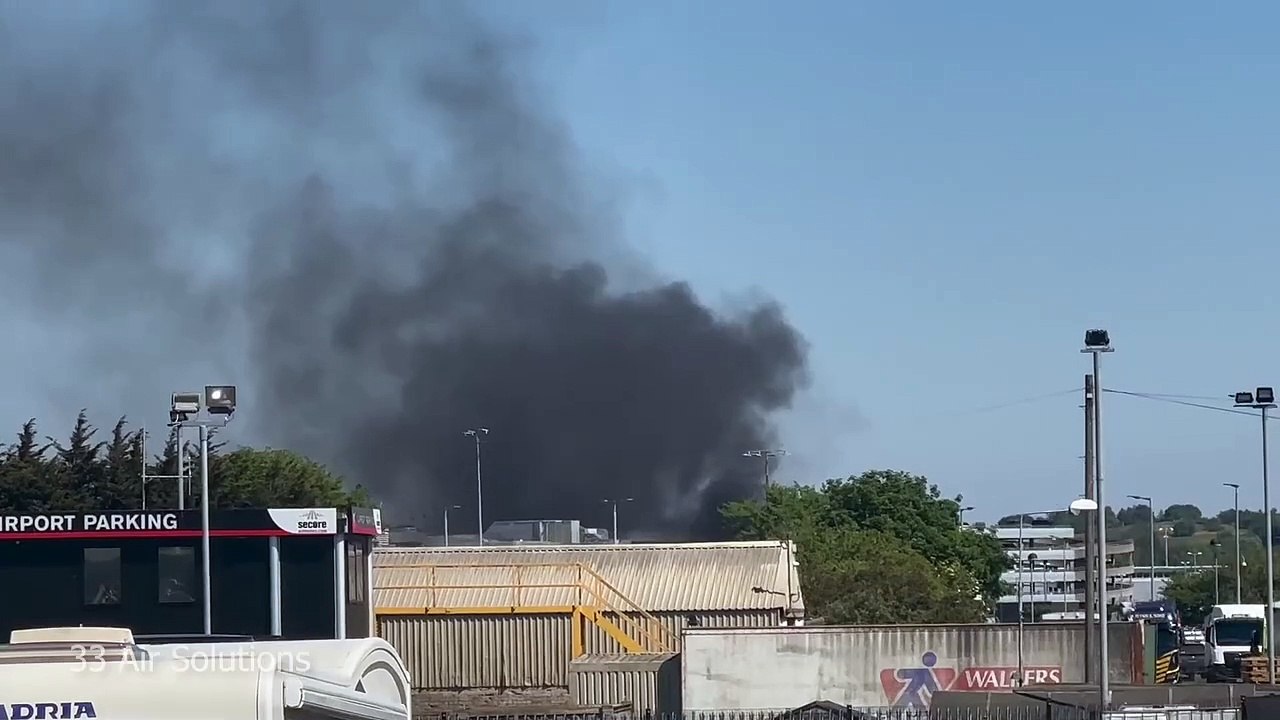 Edinburgh: Fire at airport