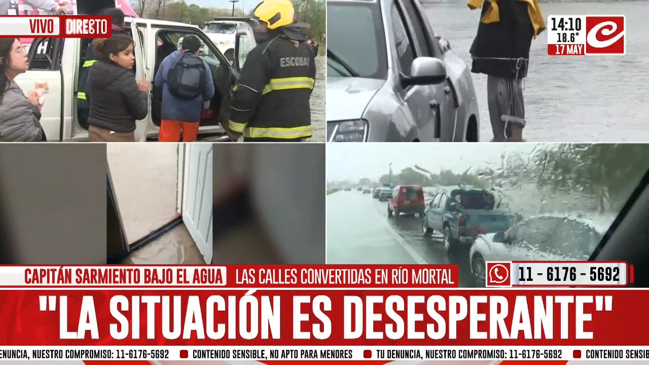 Cronica en vivo en la zona del desastre