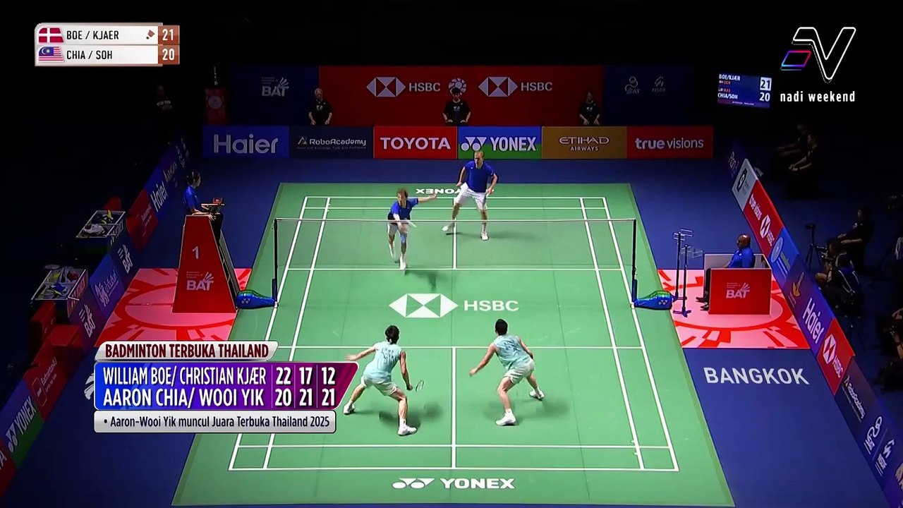 Aaron Chia / Soh Wooi Yik ungguli Terbuka Thailand
