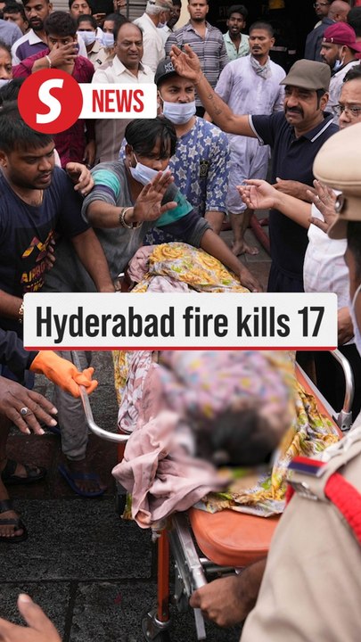 Children among 17 dead after building fire in India's Hyderabad