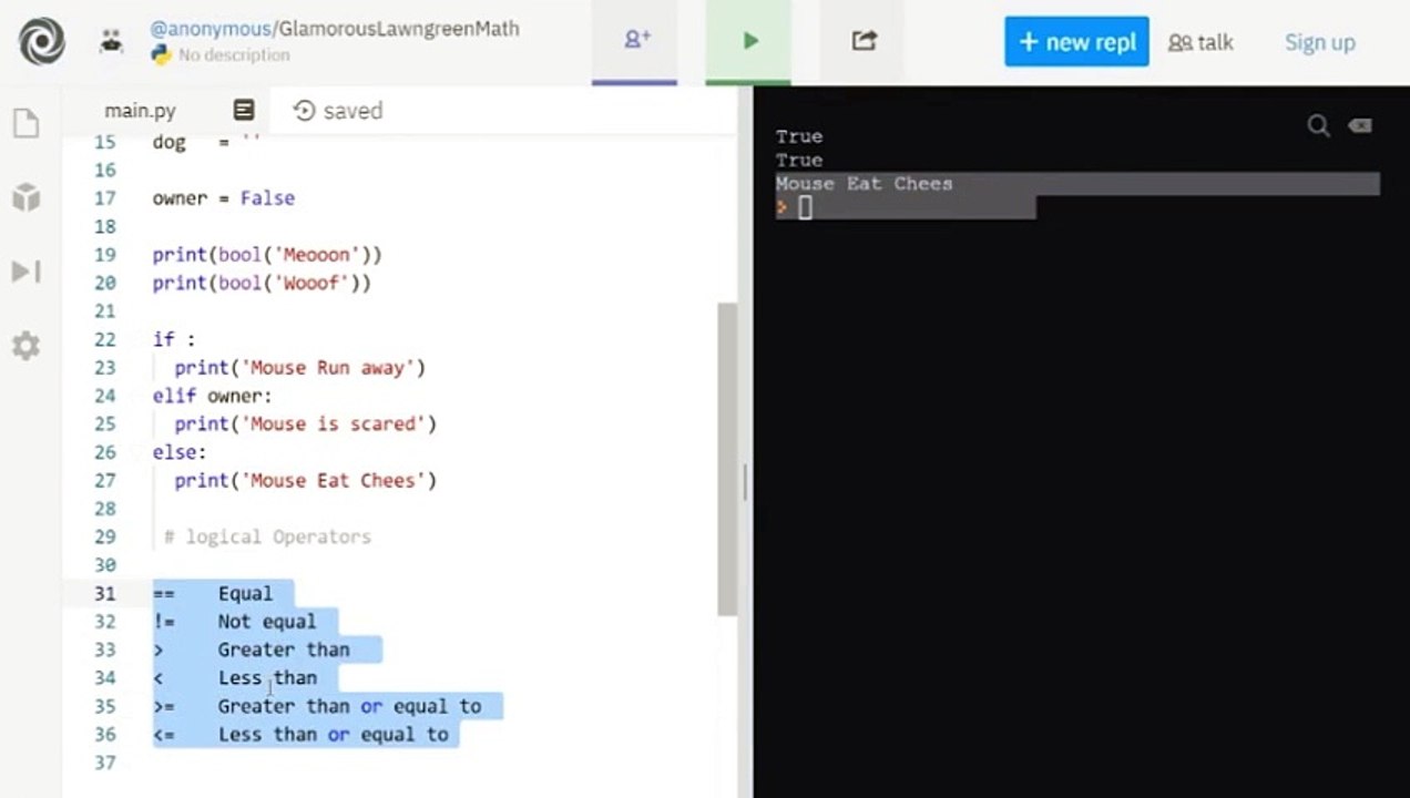 Lecture 51: Logical Operators in Python