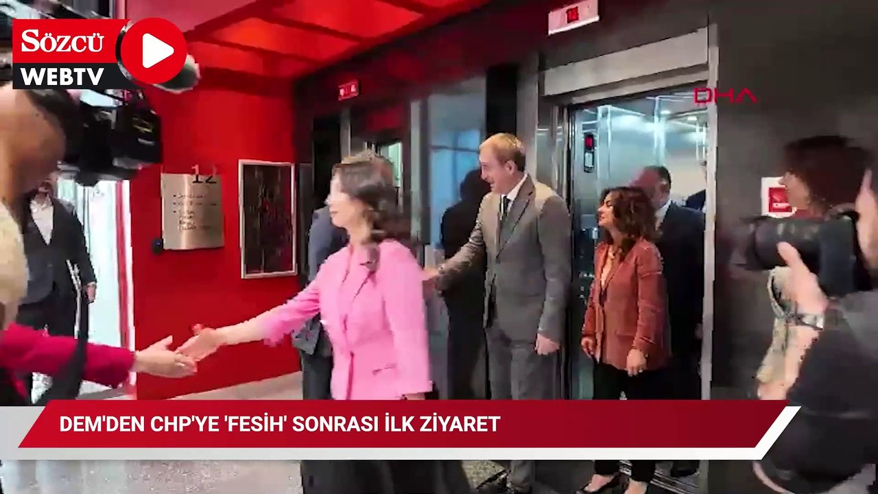DEM'den CHP'ye 'fesih' sonrası ilk ziyaret