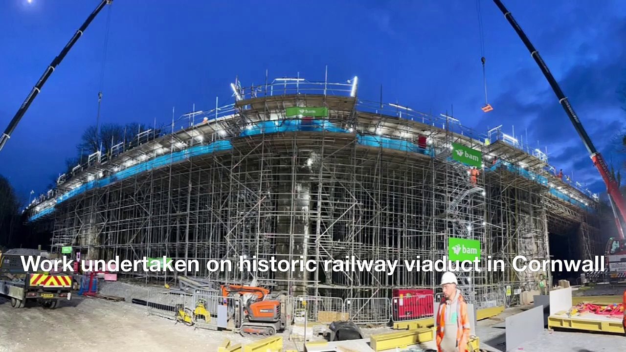 Work undertaken on historic railway viaduct in Cornwall