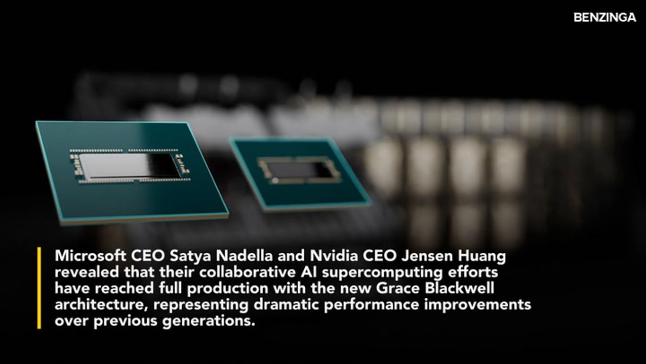 Jensen Huang, Satya Nadella Tout '40x Speed-Up' In Azure-Powered AI As Microsoft, Nvidia Deepen Supercomputing Alliance