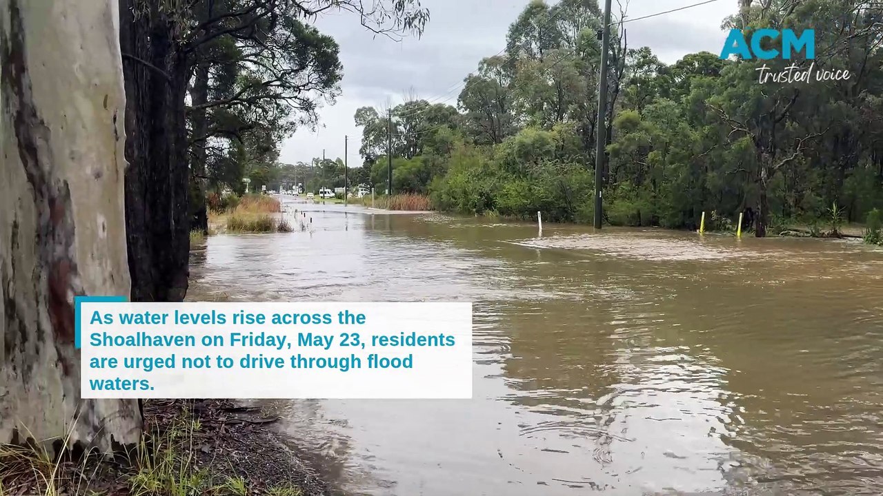 Flooding in the Shoalhaven on Friday, May 23, 2025.