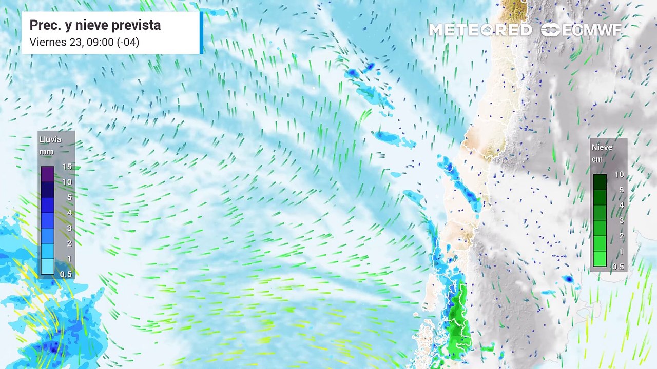 Lunes 26 de mayo 2025 con lluvias en el Gran Santiago