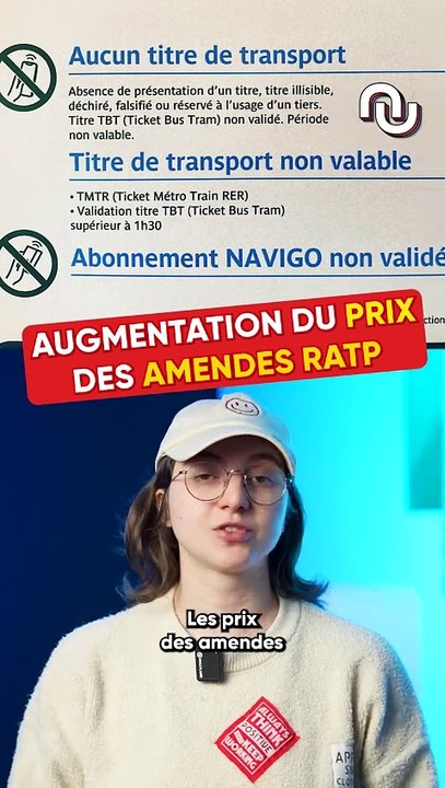 Les prix des amendes de la RATP explosent !