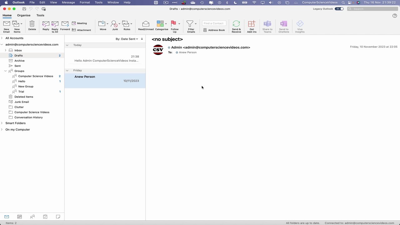 How to LOCATE Your Draft Emails on Microsoft Outlook Using a Mac Computer - Basic Tutorial | New