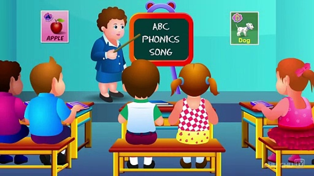 ABC Phonics Song with Two Words ✨ A for Apple 🍎 | Fun Alphabet Song for Kids