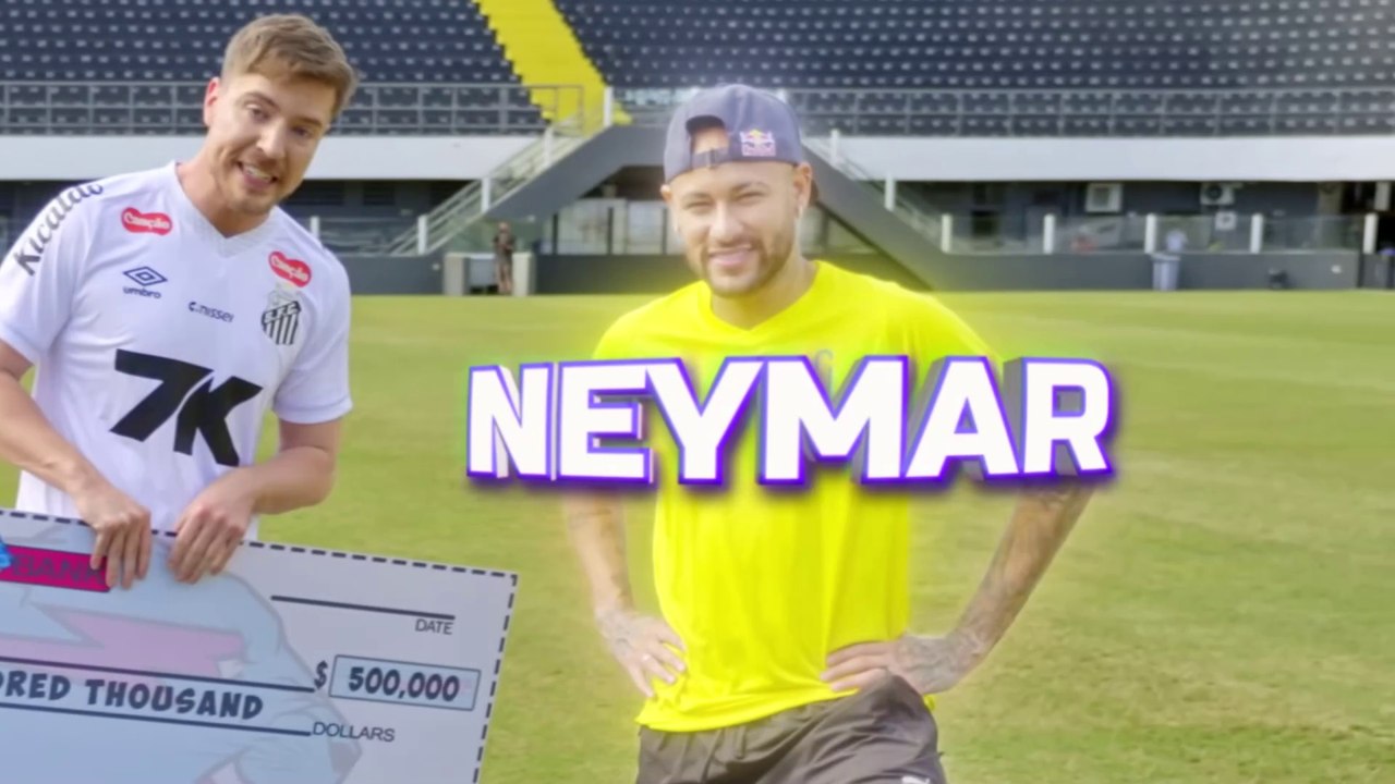 MrBeast Challenge Beat Neymar, Win $500,000
