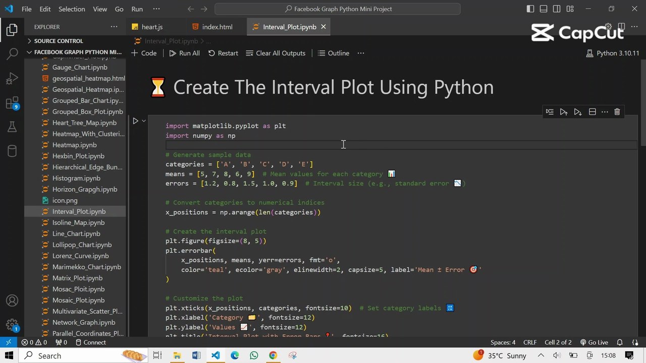 ⏳ Create The Interval Plot Using Python