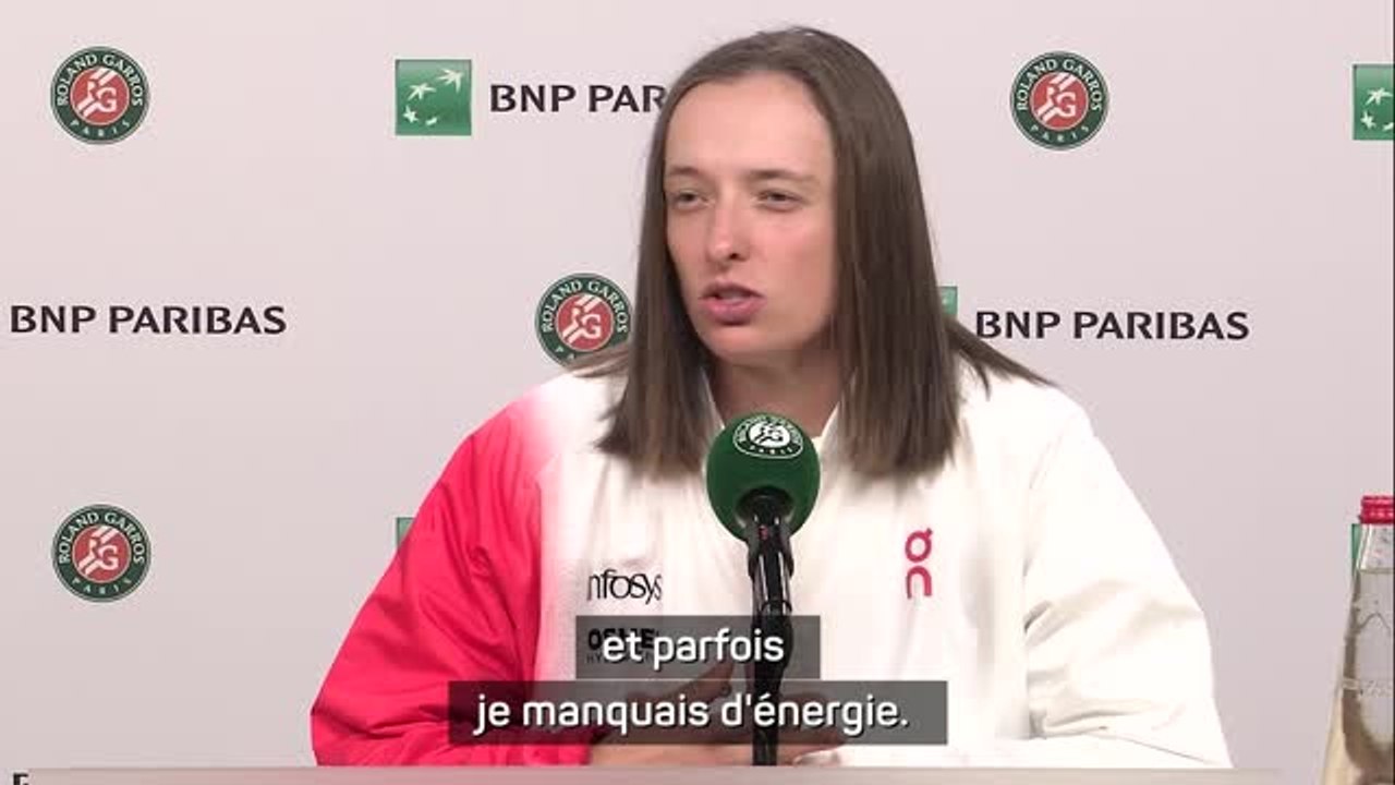 Roland-Garros - Swiatek : "J'ai changé un peu ma mentalité"