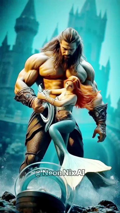 Aquaman and Disney Princess Ariel Fight #underwater #dc #marvel