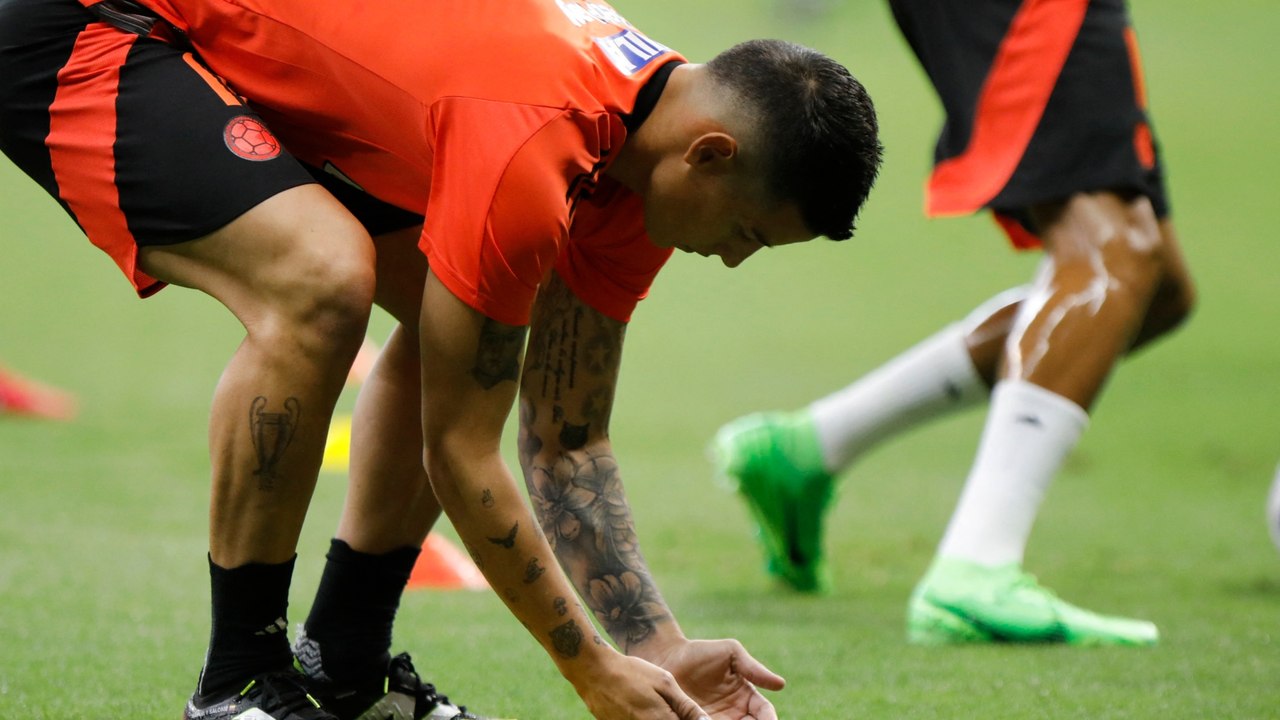 Entrenamiento de la selección Colombia en Medellín