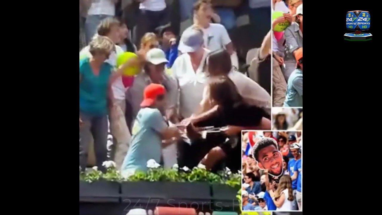 Shocking Moment Tennis Fans FIGHT Over Star's T-Shirt after French Open Five-Set Thriller