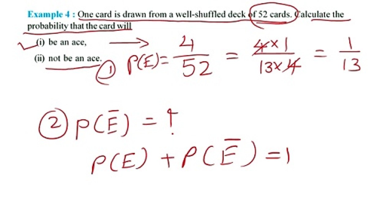 Class 10 Maths  Probability Example 4