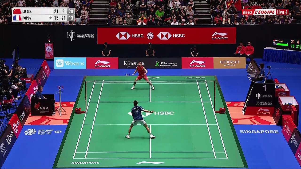 Christo Popov s'arrête en demie - Badminton