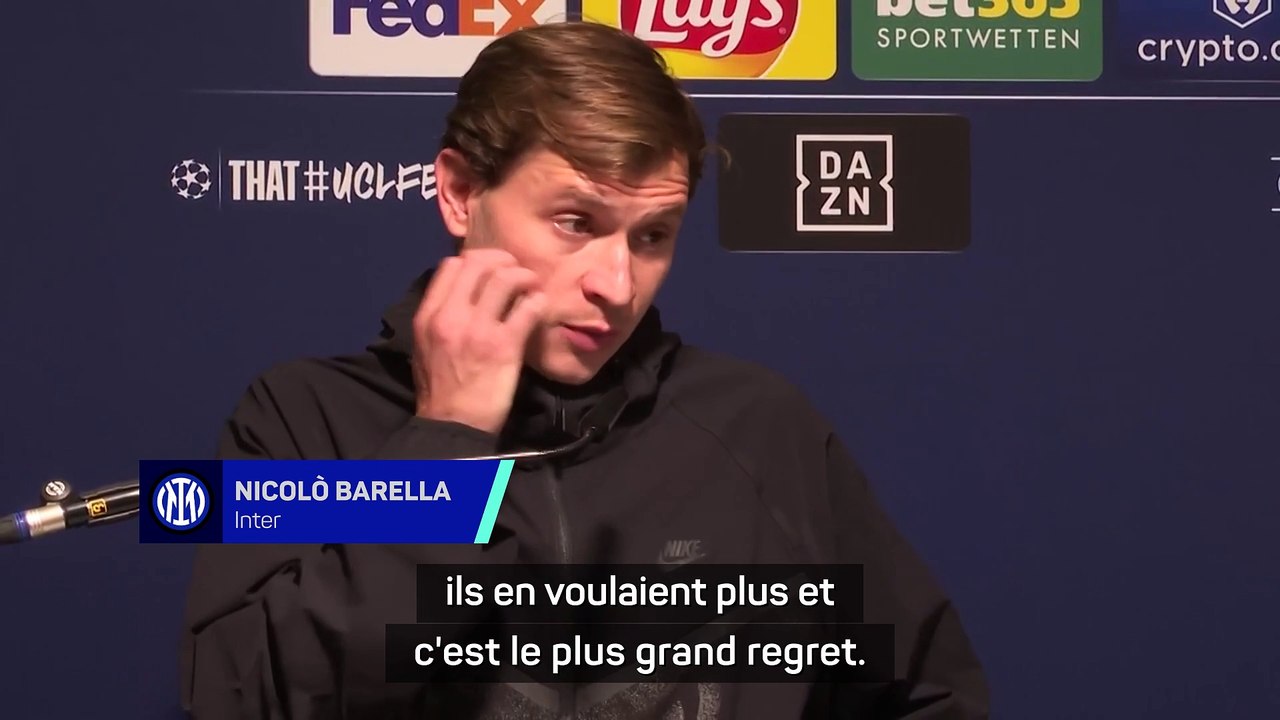 Barella : “Un match à sens unique”