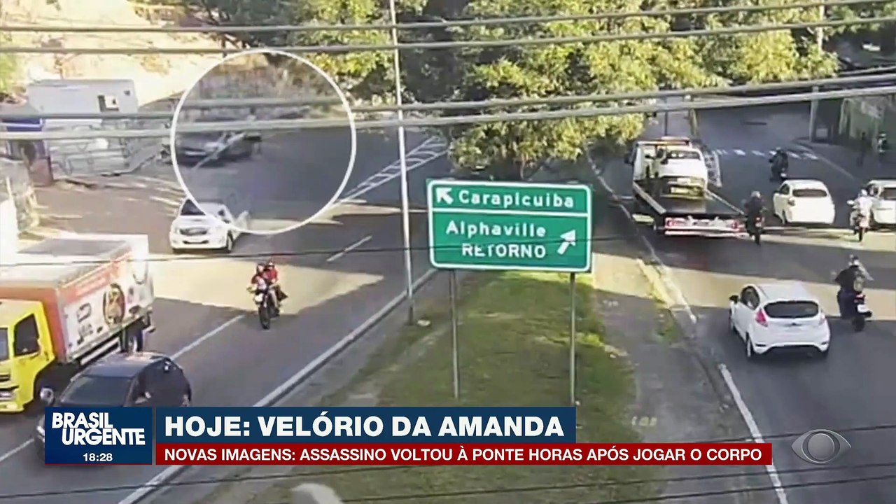 Caso Amanda: novas imagens mostram que assassino voltou à ponta horas após jogar o corpo