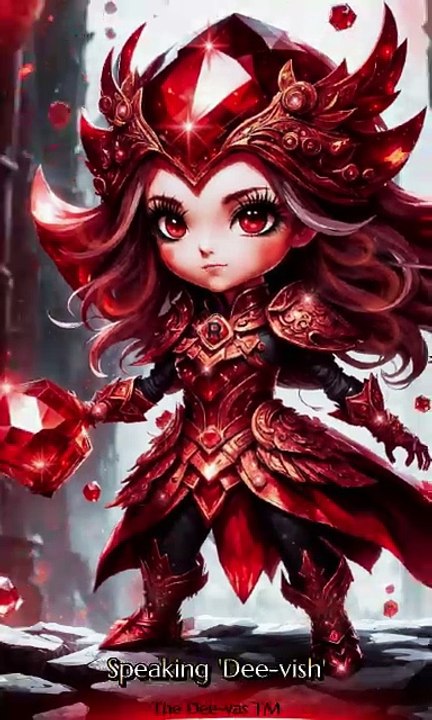 Meet Astel the Ruby Dee-va #meetthedeevas #animatedseries #animationshorts #ruby #courage