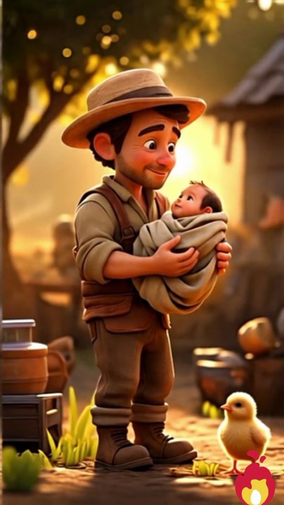 Brave Chick Saves a Baby from River Monster | Heartwarming Short Story #moralstory #emotionalstory