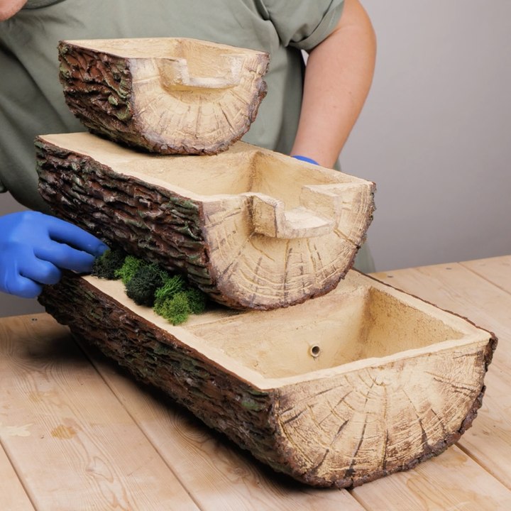 How to make concrete crafts for backyards: