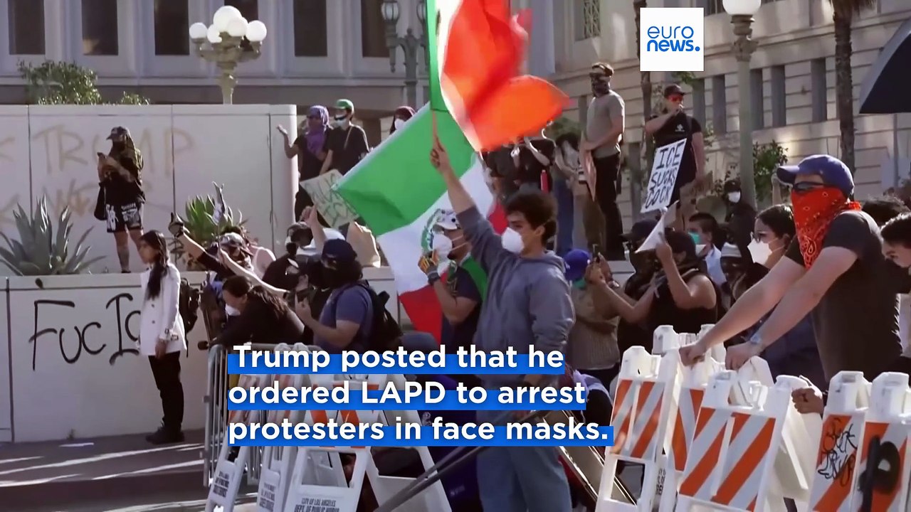 At least 27 arrested as Los Angeles protests against ICE immigration raids escalate